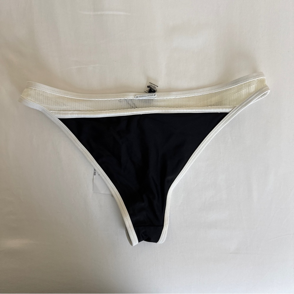 Kendall + Kylie Black and White Mesh Bikini Bottom size L - Picture 4 of 7